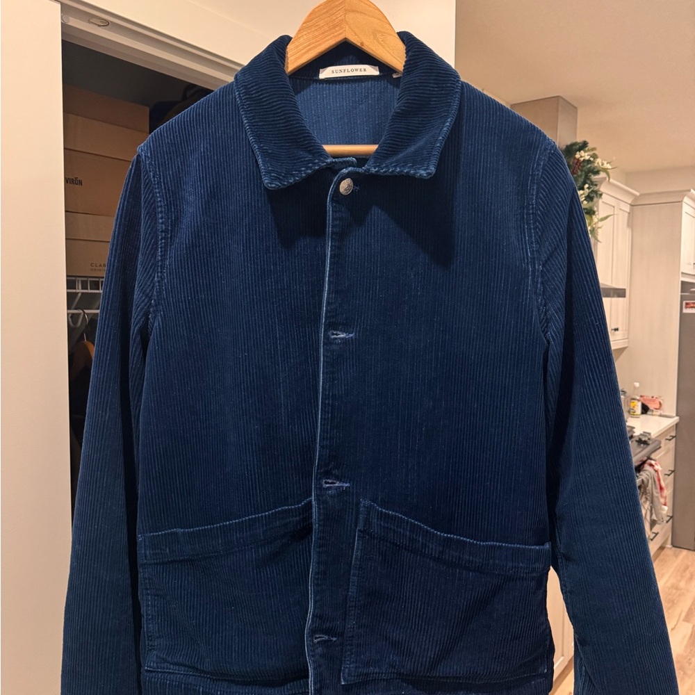 Corduroy Jacket in Navy Blue